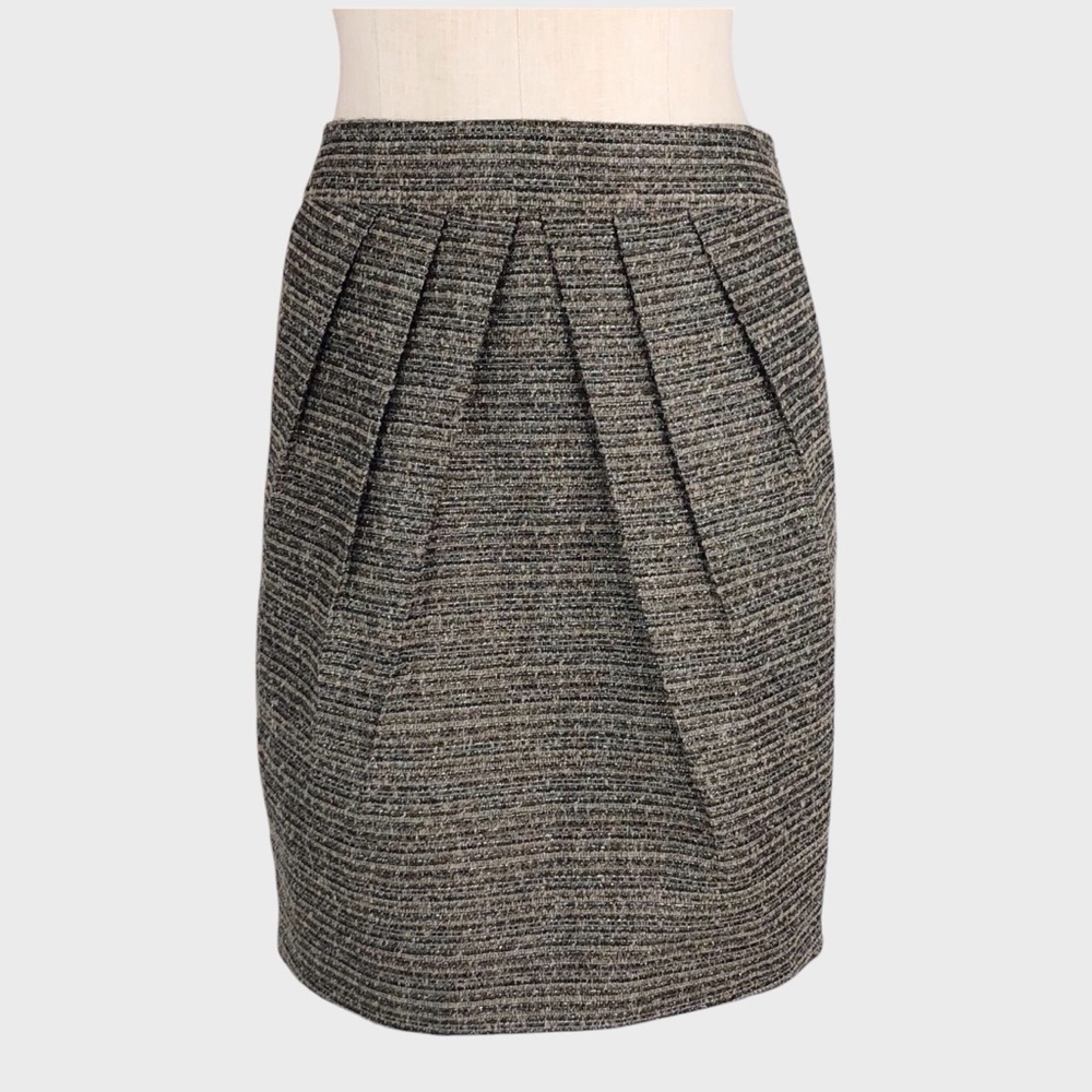 Tabitha for Anthropologie Avant Shimmery Tweed Skirt